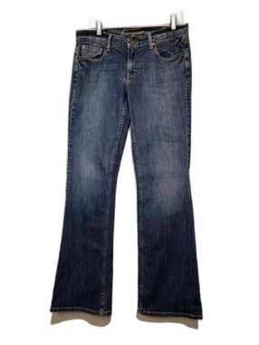 Vintage Y2K American Eagle Jeans Hipster Fit Low Rise Flare Retro Size 12 Long